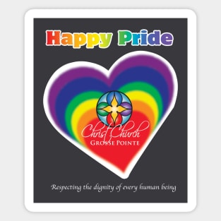 Christ Church Pride White Text Magnet